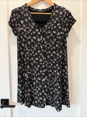 Obey Black Floral Mini Dress